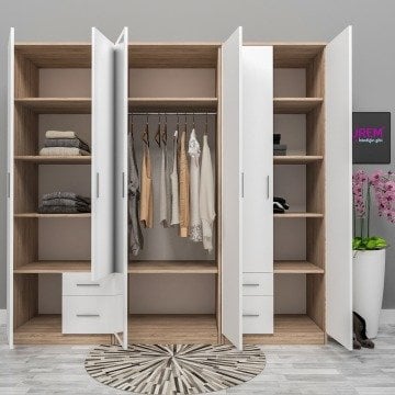 6 Kapılı 4 Çekmeceli Gadırop