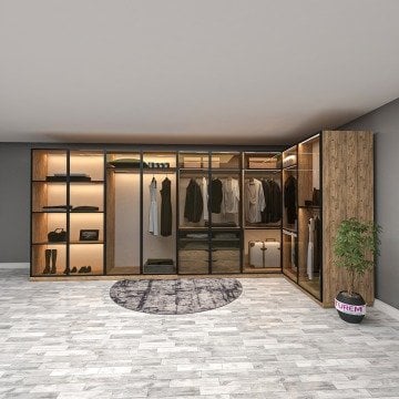 Efes Reflekte Camlı Gardrop
