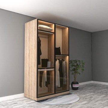 Santiago Reflekte Camlı Gardrop