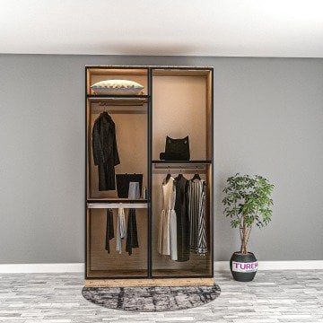 Santiago Reflekte Camlı Gardrop