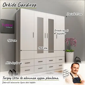 Orkide Gardırop Çitalı Kapak