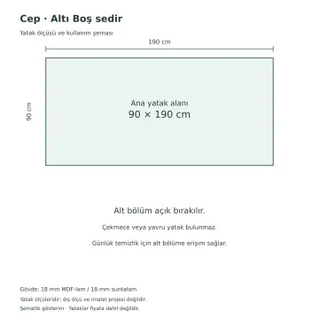 Cep 90x190 Sedir