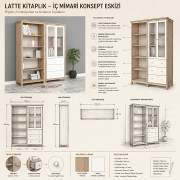 Latte Kitaplık