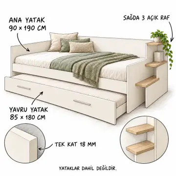 Yamaç 90x190 Yavrulu Sedir