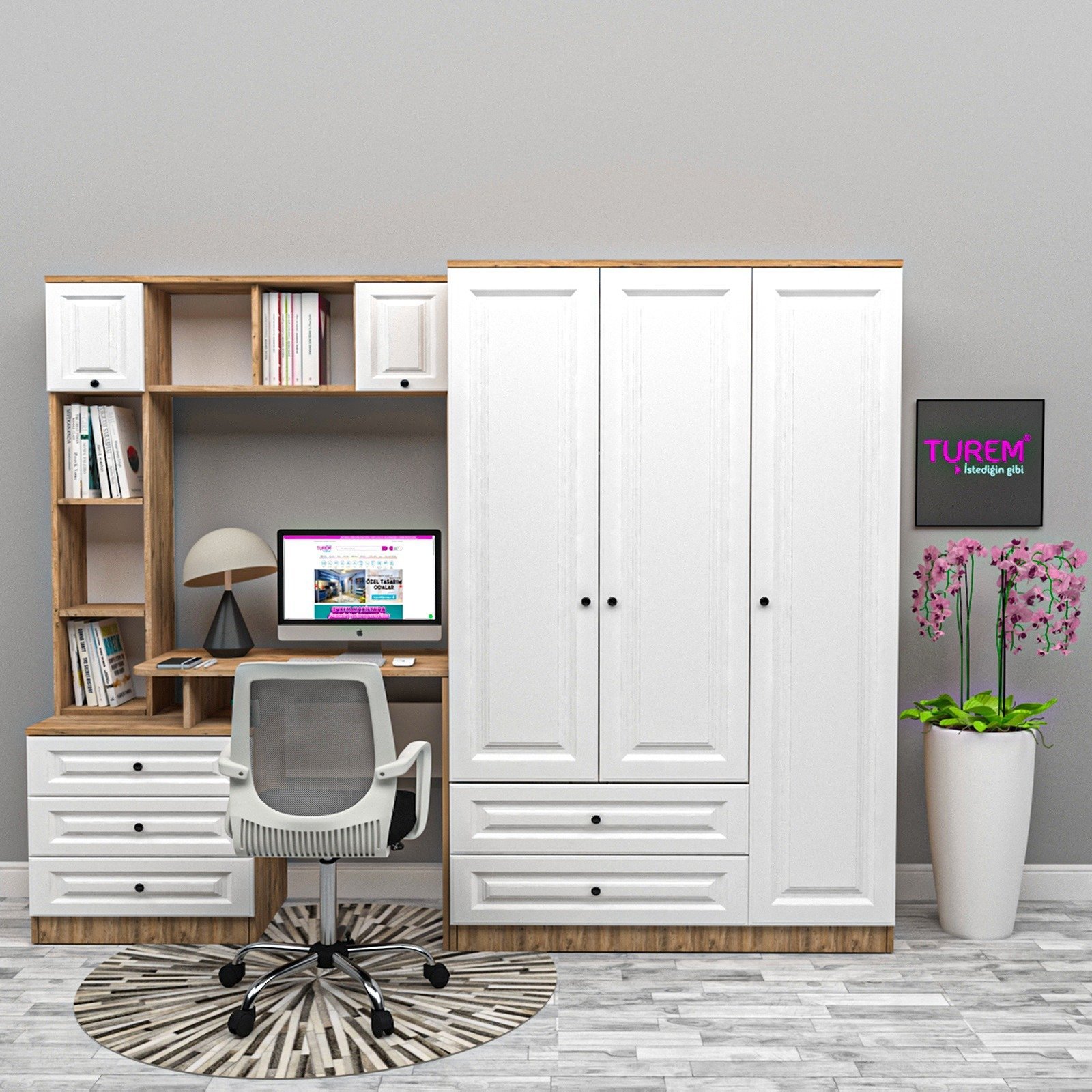 Özlem Dolaplı Membran Çalışma Masası