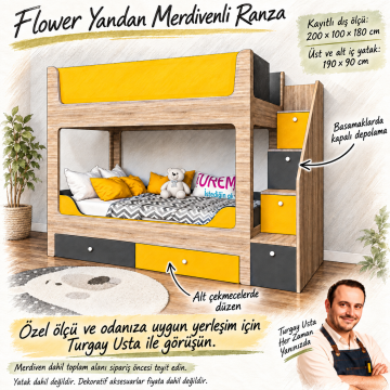 Flower Yandan Merdivenli Ranza