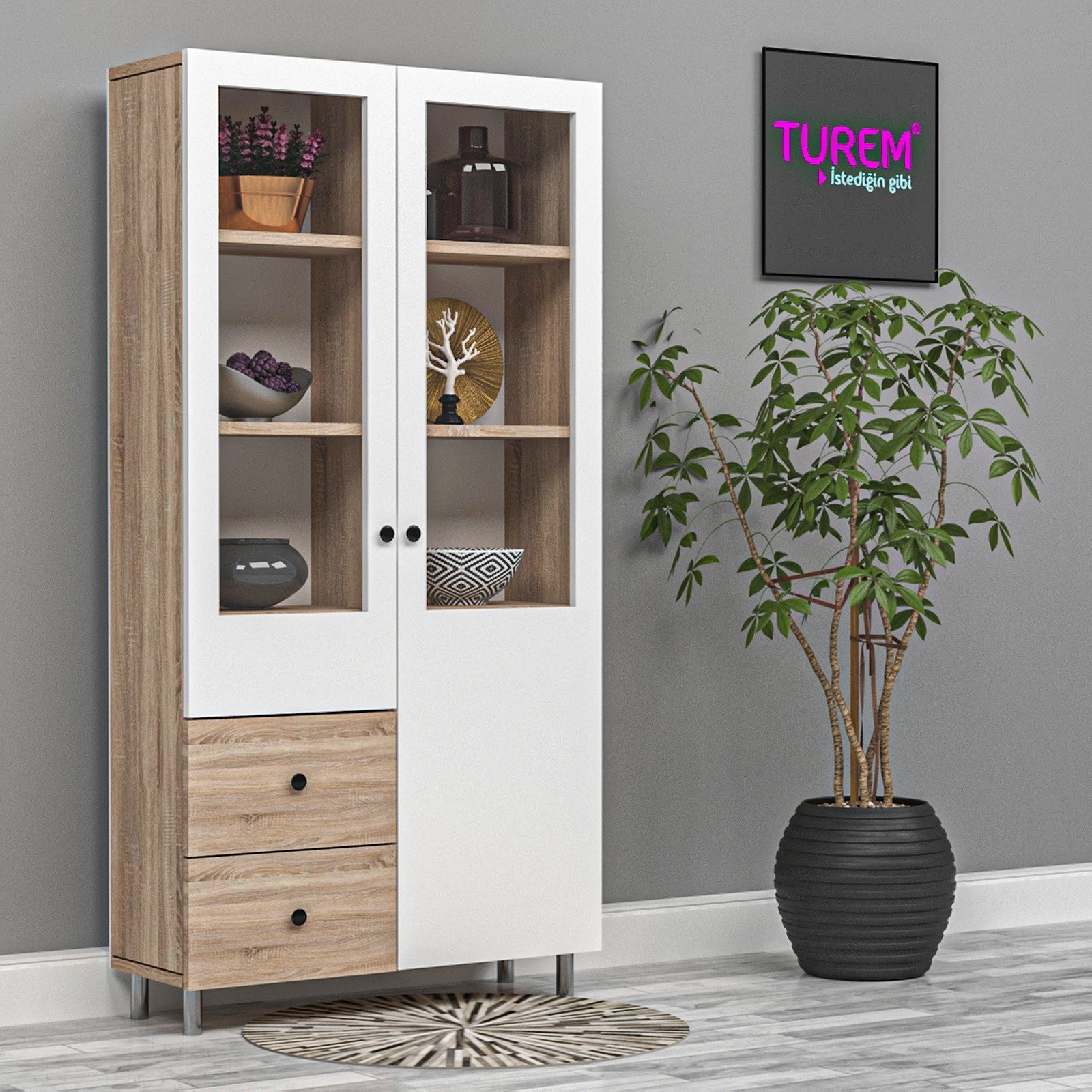 Prizma Camlı Vitrin