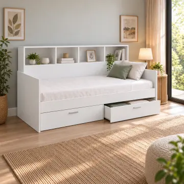 Raf 90x190 Çekmeceli Sedir