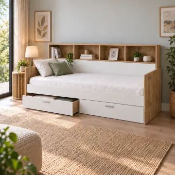 Raf 90x190 Çekmeceli Sedir