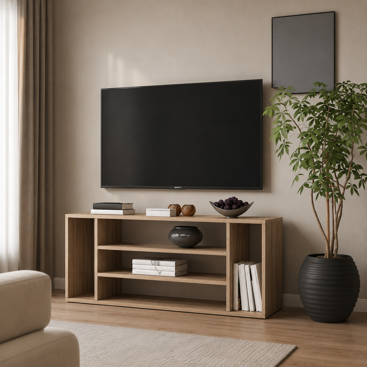 Nesrin Kitaplıklı Tv Sehpası