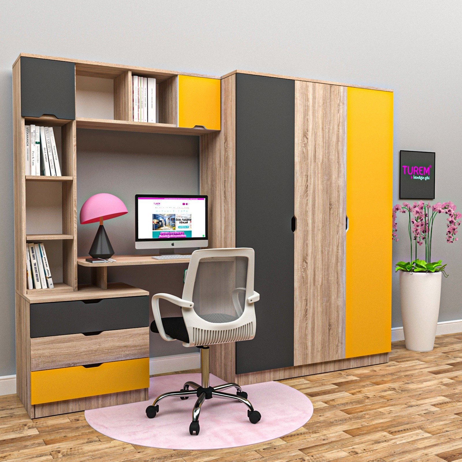 Özlem Dolaplı Çalışma Masası