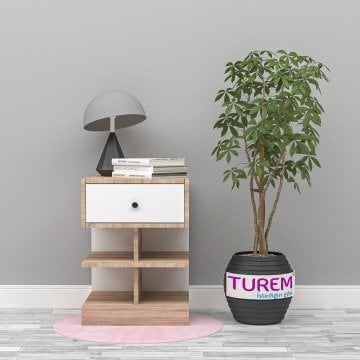 Kar Beyaz Komodin