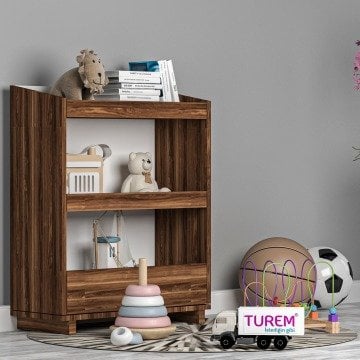 Montessori Beyaz Oyuncak Rafı