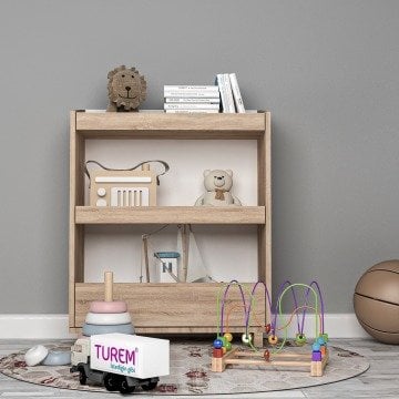 Montessori Beyaz Oyuncak Rafı