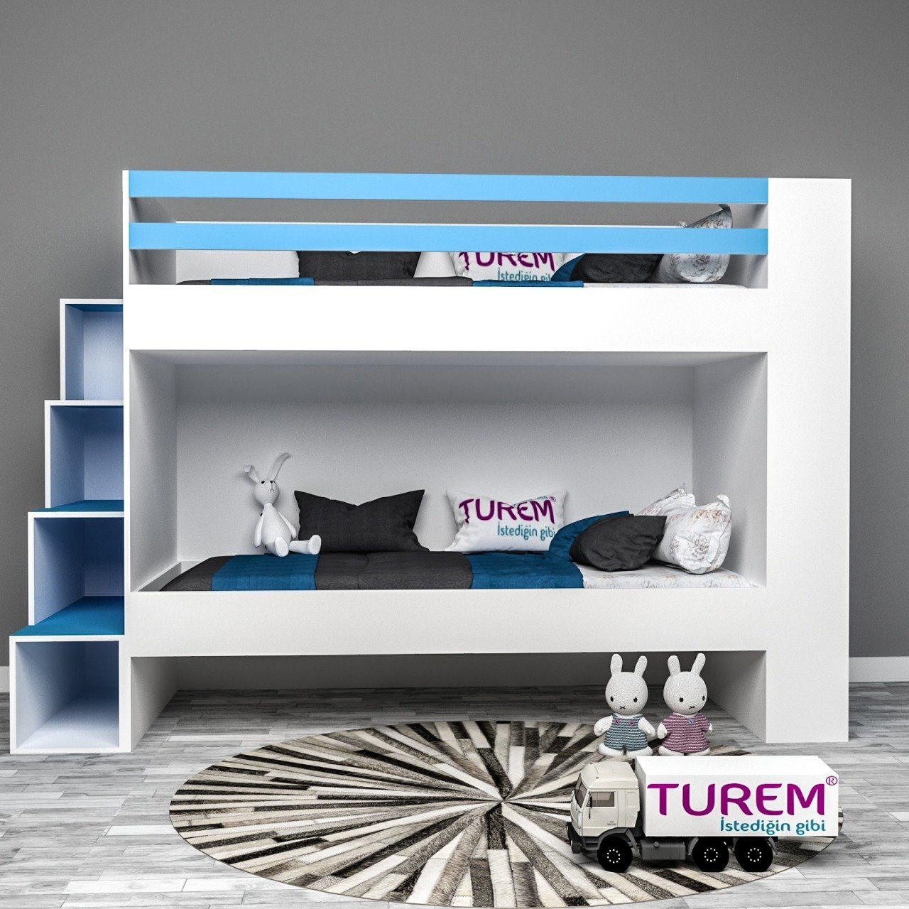 Blue Raflı Ranza