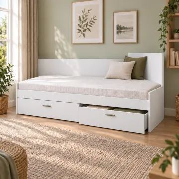 Köşe 90x190 Çekmeceli Sedir