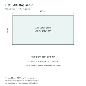 Hat 90x190 Sedir