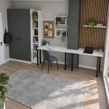 Neralyon K330 Kolon Çevresine Uyumlu Gardıroplu Genç Çalışma Alanı