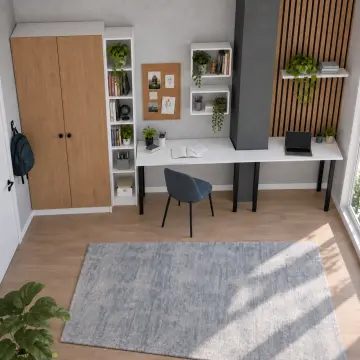 Neralyon K330 Kolon Çevresine Uyumlu Gardıroplu Genç Çalışma Alanı