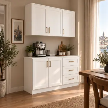 Demliva 120 cm Membran Kapaklı Kahve Köşesi