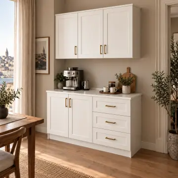 Demliva 120 cm Membran Kapaklı Kahve Köşesi