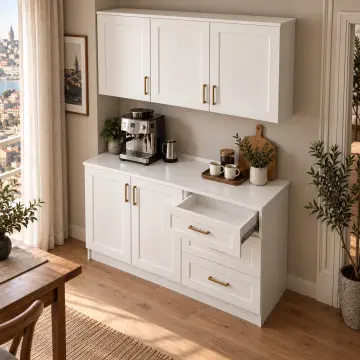Demliva 120 cm Membran Kapaklı Kahve Köşesi