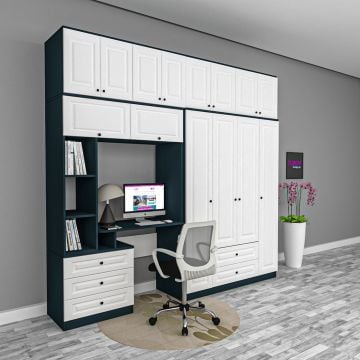 Kamelya Dolaplı Çalışma Masası