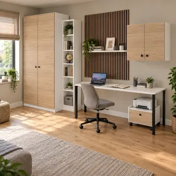 Serevya Y310 Yazıcı Modüllü Gardıroplu Genç Çalışma Alanı