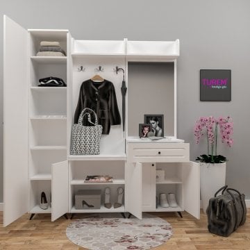 Membran Kapaklı Portmanto Vestiyer