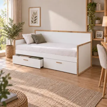 Çerçeve 90x190 Çekmeceli Sedir