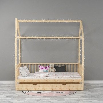 Çatılı Yavrulu Montessori Yatak