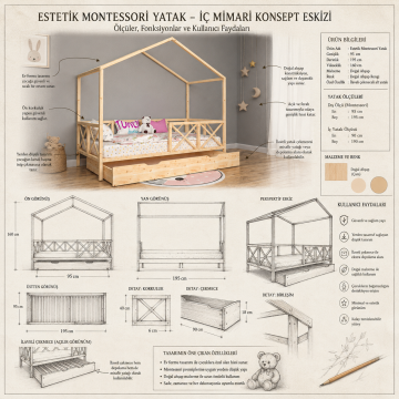 Estetik Montessori Yatak