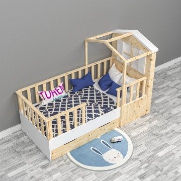 Çatılı Çekmeceli Montessori Yatak