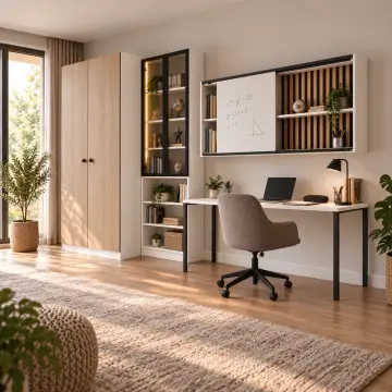Tervessa P320 Bronz Reflekte Camlı Sürgülü Panolu Genç Çalışma Alanı