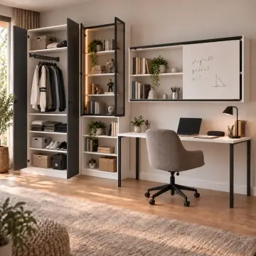 Tervessa P320 Bronz Reflekte Camlı Sürgülü Panolu Genç Çalışma Alanı