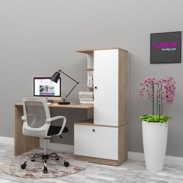 Mine Dolaplı Çalışma Masası