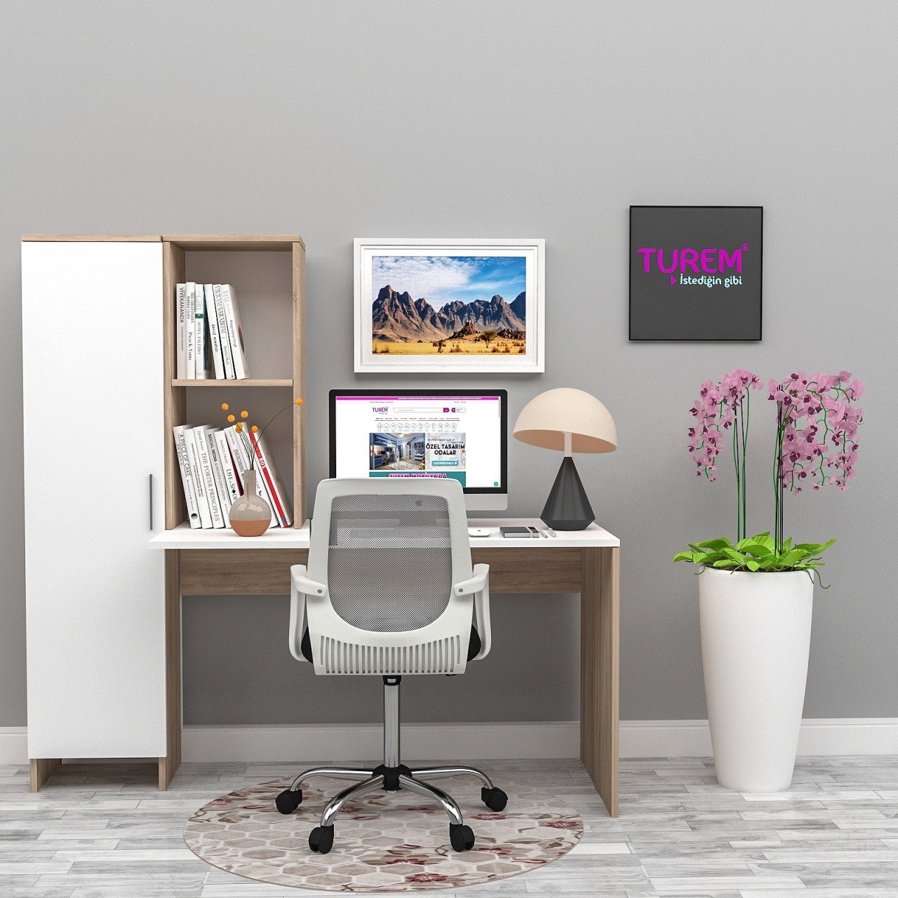 Banu Dolaplı Çalışma Masası