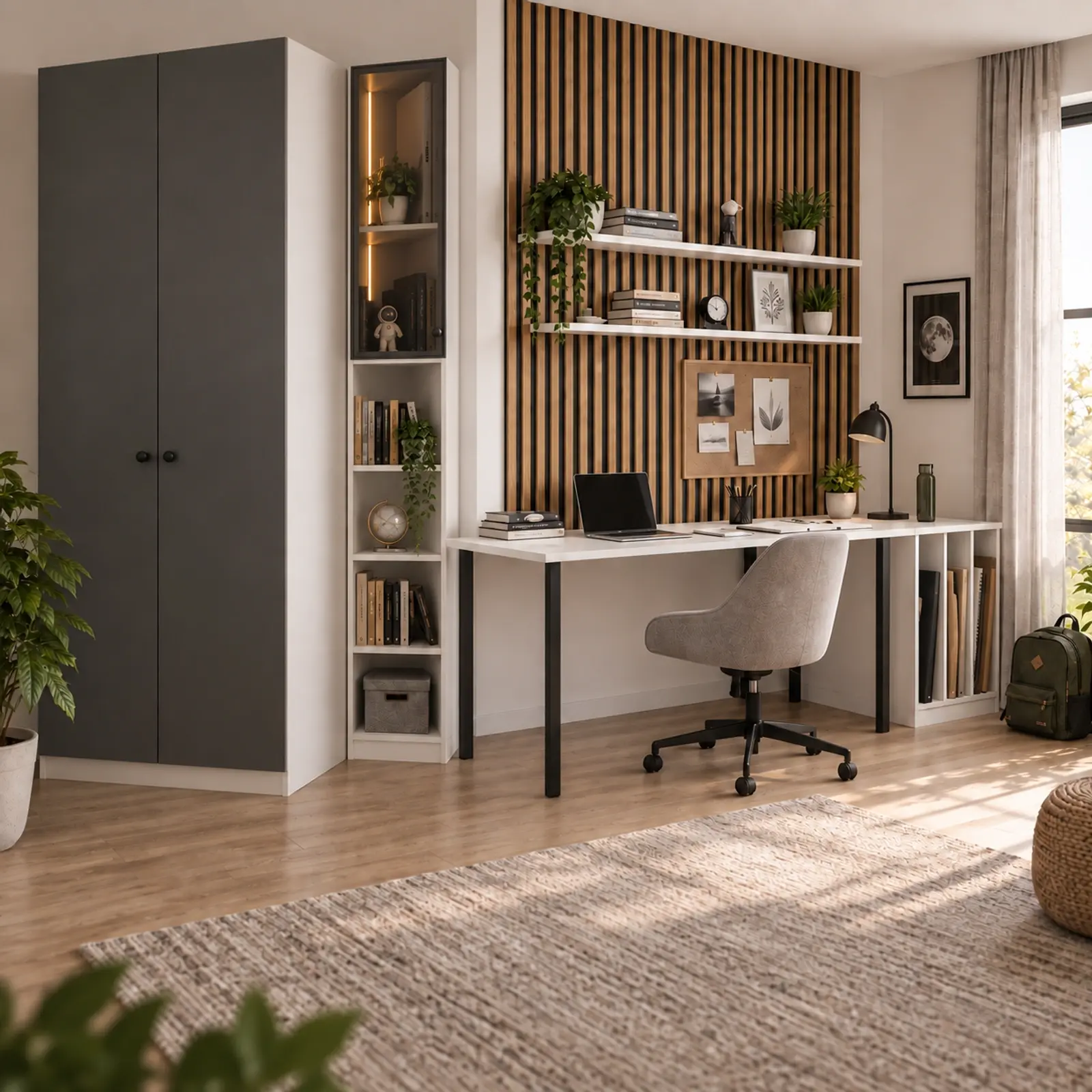 Selvorina P320 Bronz Reflekte Camlı Dikey Proje Gözlü Genç Çalışma Alanı