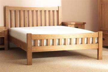 Barçın Doğal Ahşap Karyola Tek kişilik 90x190 cm