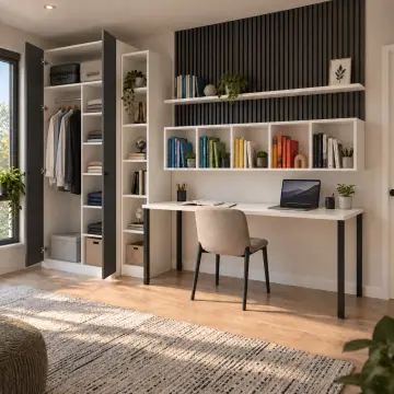 Dervonix H300 Haftalık Ders Gözlü Gardıroplu Çalışma Alanı