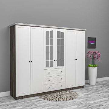 Bale 6 Kapılı Modern Gardrop