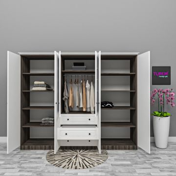 Bale 6 Kapılı Modern Gardrop