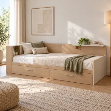 Menzil 90x190 Çekmeceli Sedir