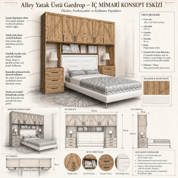 Alley Yatak Üstü Gardrop