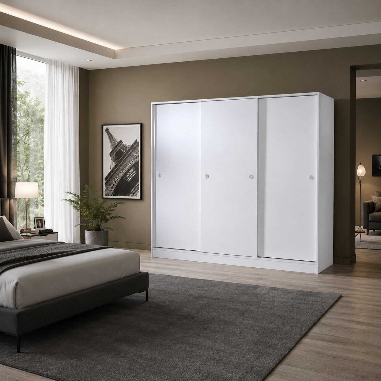Minel Sürgülü Gardrop Suntalam/Mdf