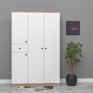 Mina 4 Kapılı 1 Çekmeceli Gardrop