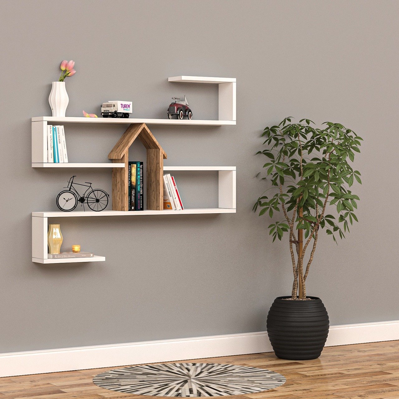 Home Raflı Kitaplık