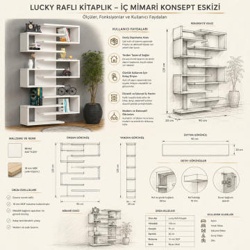 Lucky Raflı Kitaplık