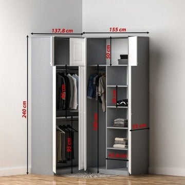 Beatrix L Köşe Gardırop