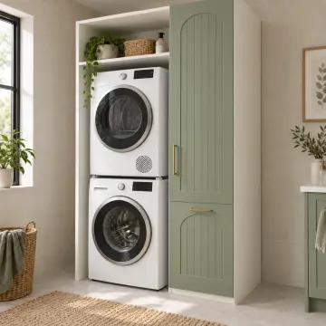 Gavrina Membran Çamaşır ve Kurutma Makinesi Dolabı 120 cm